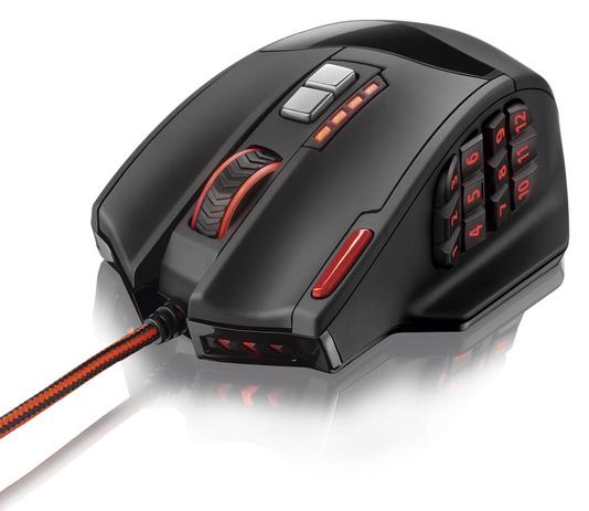Mouse Gamer Warrior 4000 DPI Com 18 Botões sendo 12 programáveis Macro MO206 - Multilaser Menor preço em Mouse Gamer Warrior 4000 DPI Com 18 Botões sendo 12 programáveis Macro MO206 - Multilaser