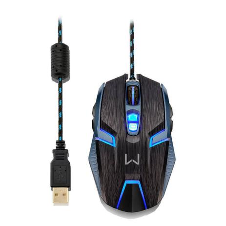 Mouse Gamer Warrior Ambidestro 4000 Dpi Multilaser - Mo252 Menor preço em Mouse Gamer Warrior Ambidestro 4000 Dpi Multilaser - Mo252