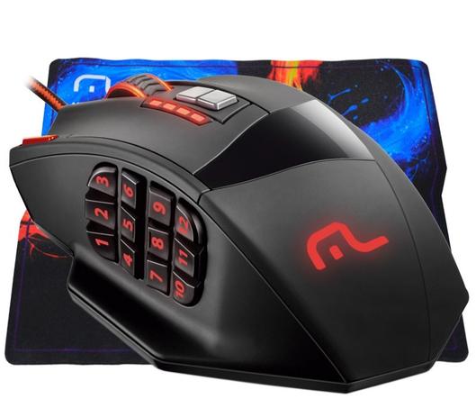 Mouse Gamer Warrior Macro 18 Botões 4000 Dpi Multilaser Menor preço em Mouse Gamer Warrior Macro 18 Botões 4000 Dpi Multilaser