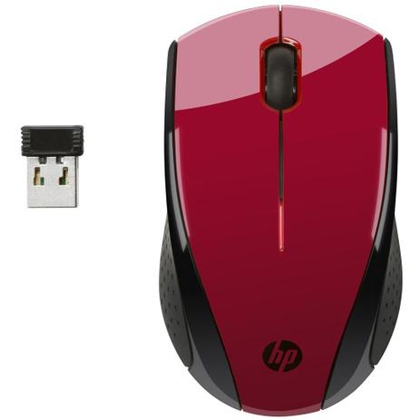 Mouse hp sem fio optico 1600dpi x3000 vermelho Menor preço em Mouse hp sem fio optico 1600dpi x3000 vermelho