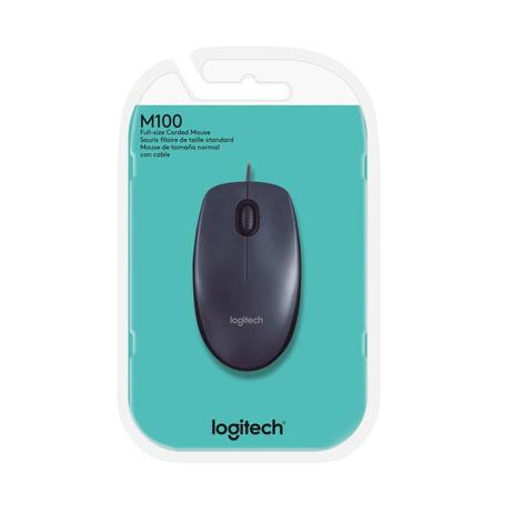 Mouse logitech m100 usb preto - 910-001601 é boa?