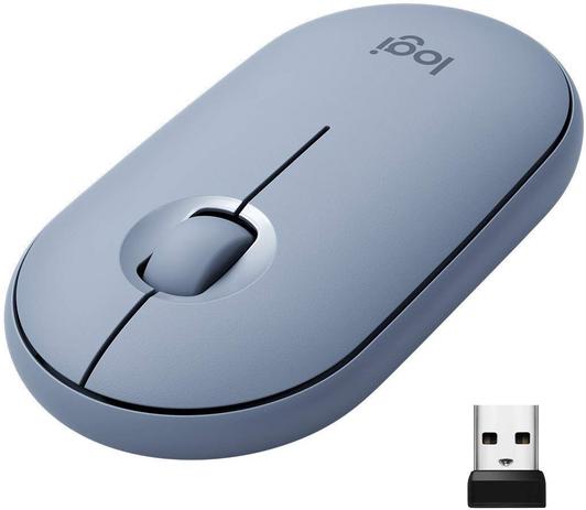 Mouse Logitech Pebble M350 Blue Grey Menor preço em Mouse Logitech Pebble M350 Blue Grey
