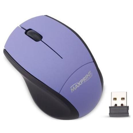 Mouse Maxprint Optico Usb Mini Sem Fio Emborrachado Azul e Preto 607646 Menor preço em Mouse Maxprint Optico Usb Mini Sem Fio Emborrachado Azul e Preto 607646