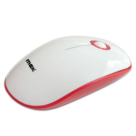 Mouse Maxprint Scroll Ball Usb 100DPI - Branco/Vermelho Menor preço em Mouse Maxprint Scroll Ball Usb 100DPI - Branco/Vermelho