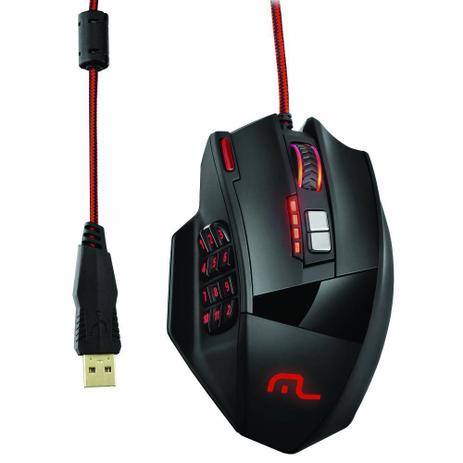 Mouse Multilaser Gamer Laser Warrior MO206 4000Dpi USB Menor preço em Mouse Multilaser Gamer Laser Warrior MO206 4000Dpi USB