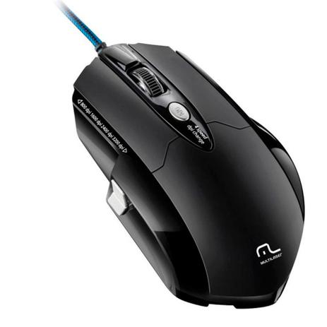 Mouse Multilaser Warrior Gamer 3200DPI USB MO191 Menor preço em Mouse Multilaser Warrior Gamer 3200DPI USB MO191