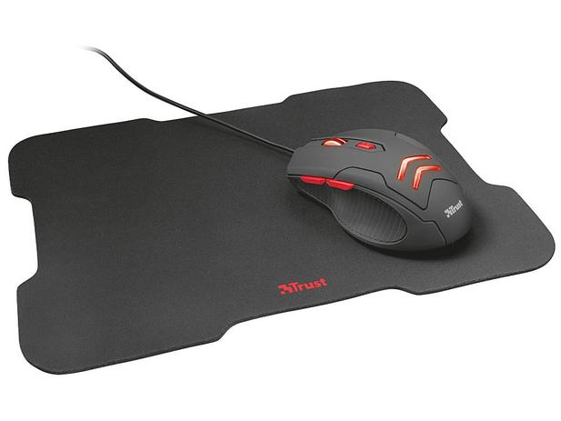 Mouse Óptico 3000dpi Trust Combo ZIVA 2x1 - com Mousepad Menor preço em Mouse Óptico 3000dpi Trust Combo ZIVA 2x1 - com Mousepad