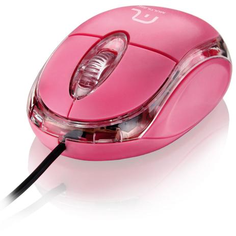 Mouse Óptico Classic 800dpi Usb Rosa Mo002 Multilaser Menor preço em Mouse Óptico Classic 800dpi Usb Rosa Mo002 Multilaser