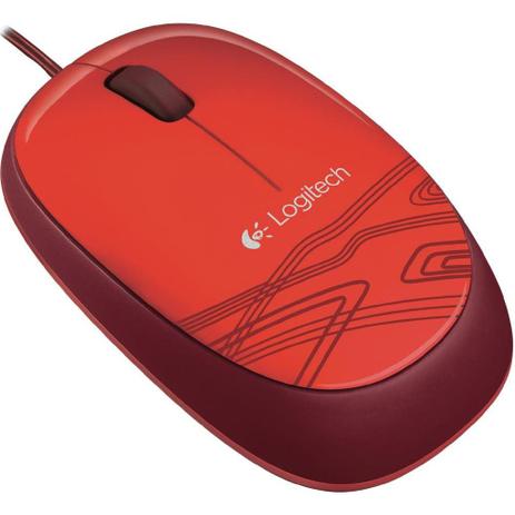 Mouse Óptico Com fio M105 Vermelho Piano - Logitech é boa?