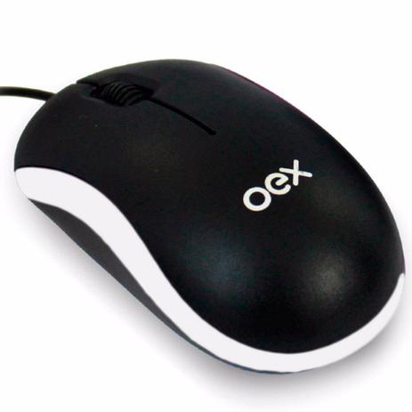 Mouse Óptico Com Fio USB 800 Dpi Oex Ms103 Preto Menor preço em Mouse Óptico Com Fio USB 800 Dpi Oex Ms103 Preto