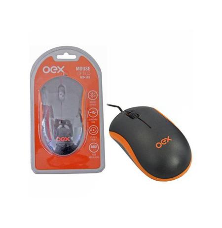 Mouse óptico com fio usb preto/laranja 9.5 cm - Newlink/oex Menor preço em Mouse óptico com fio usb preto/laranja 9.5 cm - Newlink/oex