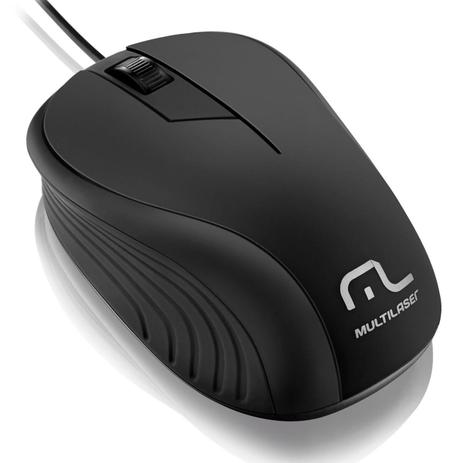 Mouse Óptico Emborrachado Usb 1200dpi Preto Mo222 Multilaser Menor preço em Mouse Óptico Emborrachado Usb 1200dpi Preto Mo222 Multilaser