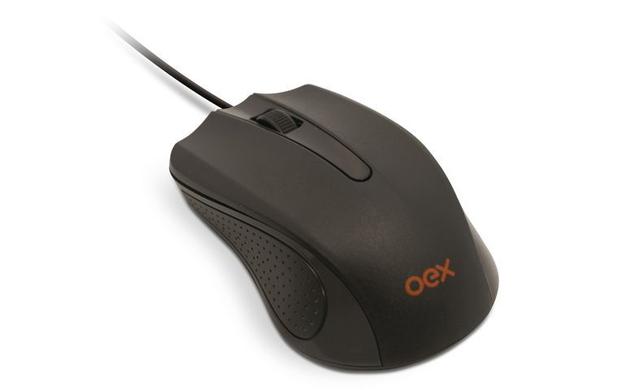 Mouse Optico Ergonômico USB Preto Oex MS100 Menor preço em Mouse Optico Ergonômico USB Preto Oex MS100