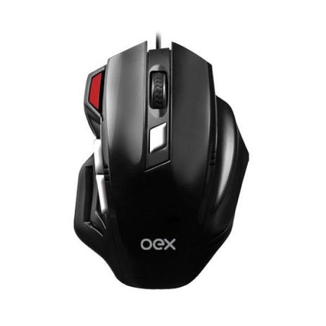 Mouse Óptico Gamer Oex Fire 6 Botões Scroll 3200DPI Led Lateral MS304 Menor preço em Mouse Óptico Gamer Oex Fire 6 Botões Scroll 3200DPI Led Lateral MS304
