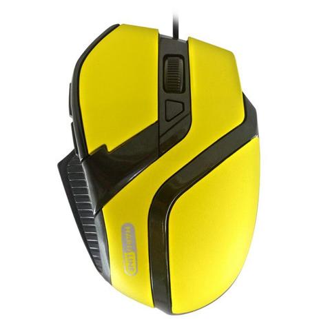 Menor preço em Mouse Óptico Gaming Amarelo Usb Hgms26usb Hardline