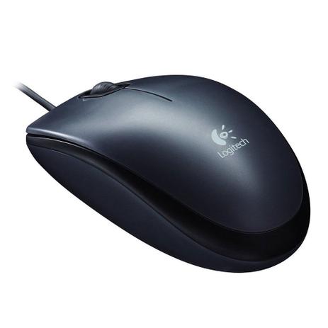 Mouse Optico Logitech M100 USB 3 Botoes Preto Menor preço em Mouse Optico Logitech M100 USB 3 Botoes Preto
