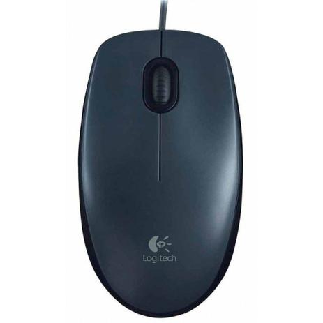 Mouse Óptico Logitech M90 - Preto, Com Fio Menor preço em Mouse Óptico Logitech M90 - Preto, Com Fio