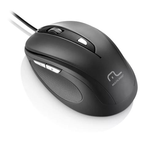 Mouse Óptico Preto Multilaser 1600DPI USB MO241 (101462) Menor preço em Mouse Óptico Preto Multilaser 1600DPI USB MO241 (101462)