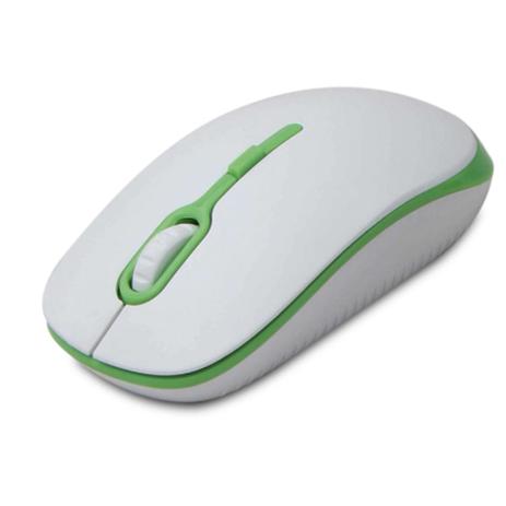 Mouse Ótico Maxprint Soft Usb 1200DPI - Branco/Verde Menor preço em Mouse Ótico Maxprint Soft Usb 1200DPI - Branco/Verde