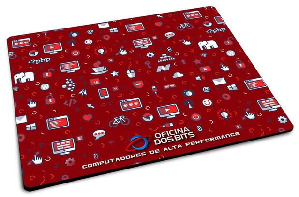 Mouse Pad Bits - 220 x 175 x 2mm - Bits Geek - Oficina dos bits é ruim? Mouse Pad Bits - 220 x 175 x 2mm - Bits Geek - Oficina dos bits é boa?