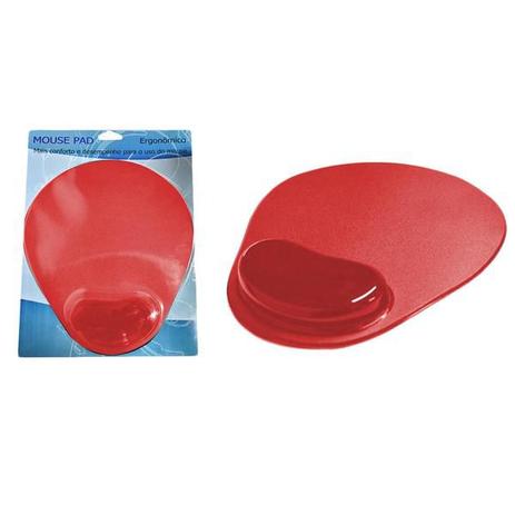 Mouse pad com apoio em gel vermelho mp0006r global é boa?