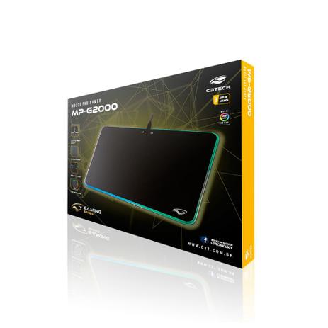 Mouse Pad Gamer C3TECH (MPG2000) Menor preço em Mouse Pad Gamer C3TECH (MPG2000)