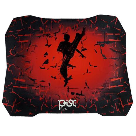 Mouse Pad Gamer Fighter 28,7x24,4cm 1884 Pisc Preto Vermelho é boa?