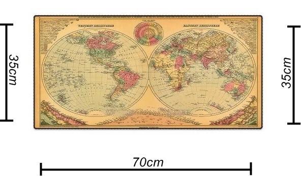 Mouse Pad Gamer Grande (Teclado e mouse) Mapa Mundi - Mc rio branco é boa?