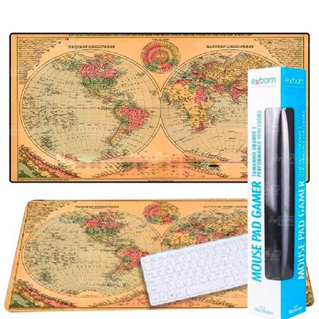 Mouse Pad Gamer Personalizado Extra Grande (Mapa Mundi) - MP-7035C12 - Exbom é ruim? Mouse Pad Gamer Personalizado Extra Grande (Mapa Mundi) - MP-7035C12 - Exbom é boa?