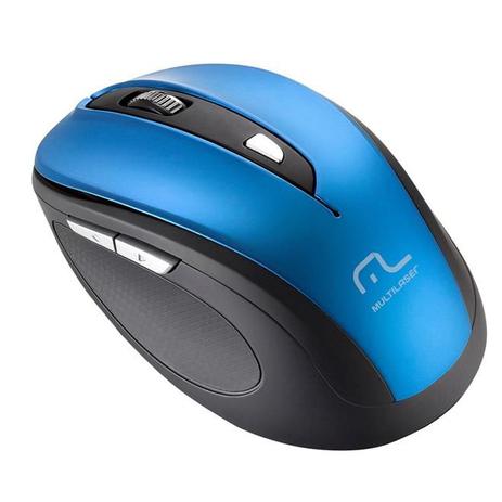 Menor preço em Mouse Sem Fio Comfort USB Azul E Preto MO240 Multilaser