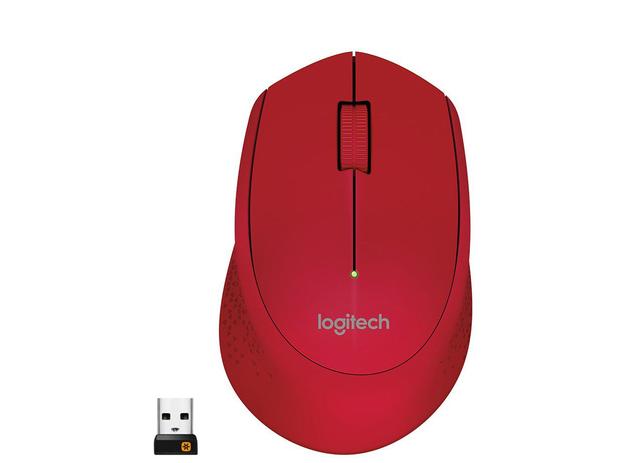 Mouse sem Fio Logitech Laser 1000DPI M280 Vermelho