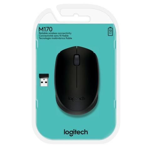 Menor preço em Mouse Sem Fio Logitech  M170 Preto