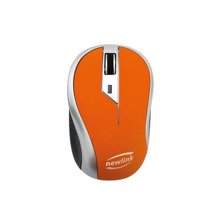 Mouse sem fio Wave Laranja Newlink Menor preço em Mouse sem fio Wave Laranja Newlink