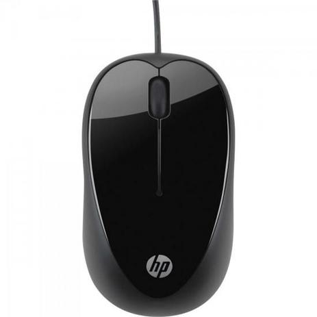 Mouse USB 1600 DPI X1000 Preto HP Menor preço em Mouse USB 1600 DPI X1000 Preto HP