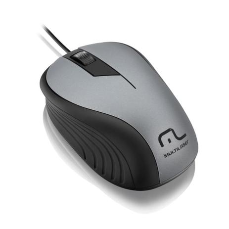 Mouse USB Emborrachado - Multilaser MO225 Menor preço em Mouse USB Emborrachado - Multilaser MO225
