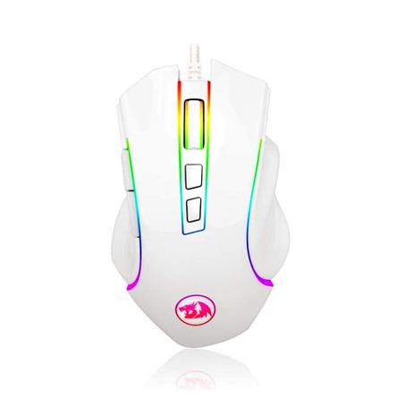 Mouse Usb Gamer 7200 Dpi 6 Botoes Griffin Branco RGB M607W Redragon Menor preço em Mouse Usb Gamer 7200 Dpi 6 Botoes Griffin Branco RGB M607W Redragon