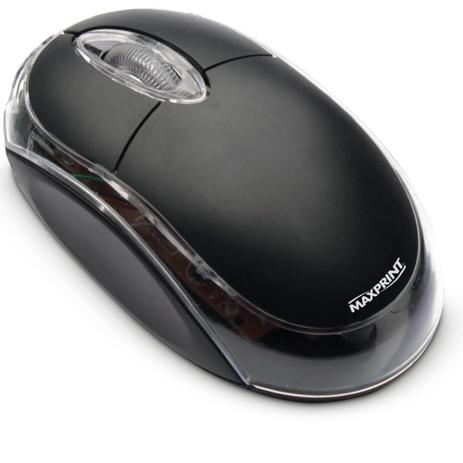 Mouse usb optico preto maxprint 60615-7 Menor preço em Mouse usb optico preto maxprint 60615-7