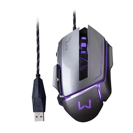 Mouse Warrior MO262 Gamer 3200DPI USB Grafite - Multilaser Menor preço em Mouse Warrior MO262 Gamer 3200DPI USB Grafite - Multilaser