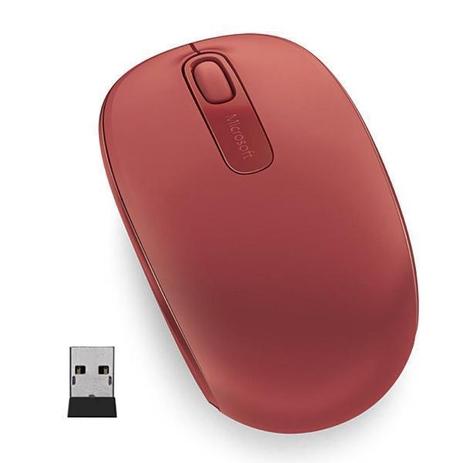 Mouse Wireless Microsoft Mobile Mouse - Vermelho Menor preço em Mouse Wireless Microsoft Mobile Mouse - Vermelho