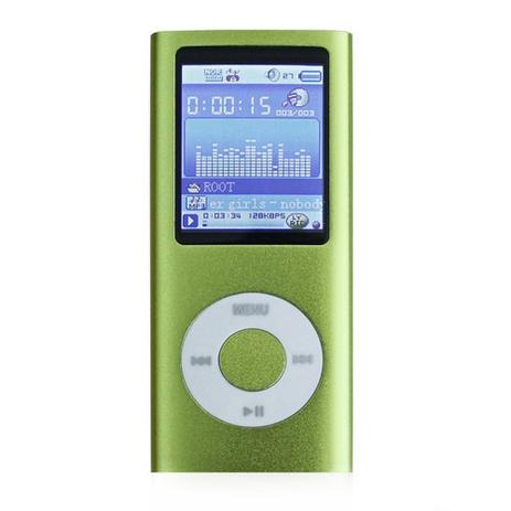 Mp3 Mp4 Player Slim Multimídia Stereo Rádio fm + Fone verde - Knup Menor preço em Mp3 Mp4 Player Slim Multimídia Stereo Rádio fm + Fone verde - Knup