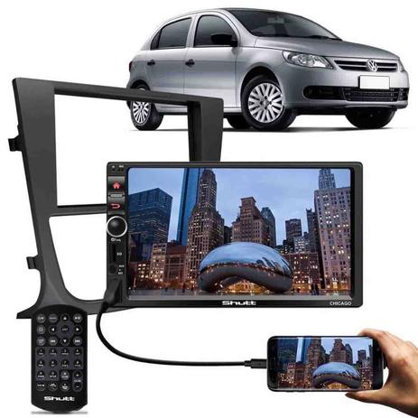 MP3 MP5 Player Automotivo Shutt Chicago 7” 2 Din Bluetooth Android IOS + Moldura Gol G5 2009 A 2012 Menor preço em MP3 MP5 Player Automotivo Shutt Chicago 7” 2 Din Bluetooth Android IOS + Moldura Gol G5 2009 A 2012