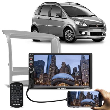 MP3 MP5 Player Automotivo Shutt Chicago 7” Bluetooth Android IOS + Moldura Fiat Idea 2006 A 2011 Menor preço em MP3 MP5 Player Automotivo Shutt Chicago 7” Bluetooth Android IOS + Moldura Fiat Idea 2006 A 2011