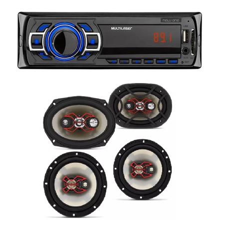 Mp3 Player Automotivo Multilaser New One + Kit Fácil Bravox 2 Falantes 6” + 2 Falantes 6x9” - Multilaser / bravox Menor preço em Mp3 Player Automotivo Multilaser New One + Kit Fácil Bravox 2 Falantes 6” + 2 Falantes 6x9” - Multilaser / bravox