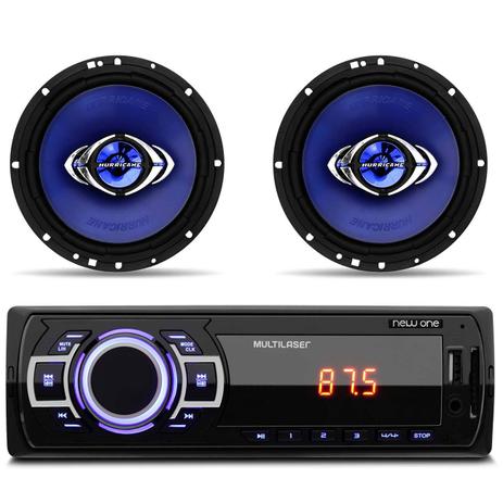 MP3 Player Multilaser New One USB SD Auxiliar + Alto Falantes Hurricane 6 Polegadas 130W RMS Par - Prime é boa?