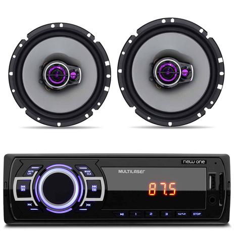 MP3 Player Multilaser New One USB SD Auxiliar + Alto Falantes Pioneer 6 Polegadas 100W RMS Par - Prime é boa?