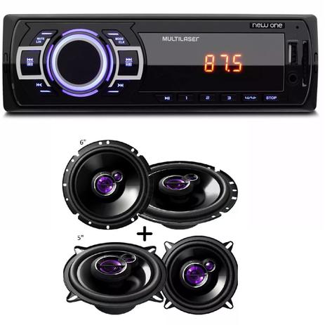 Mp3 Player Multilaser New One Usb Sd e Auto Falante Pioneer Kit 5 Ts1360 + 6 Ts1760 200w - Multilaser / pioneer é boa?