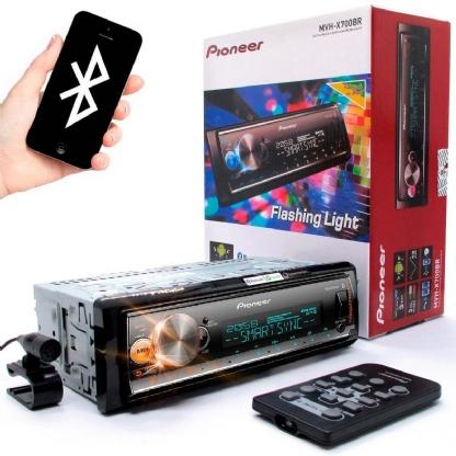 MP3 Player MVH-X700BR Pioneer Mixtrax - Bluetooth + Controle + USB Menor preço em MP3 Player MVH-X700BR Pioneer Mixtrax - Bluetooth + Controle + USB