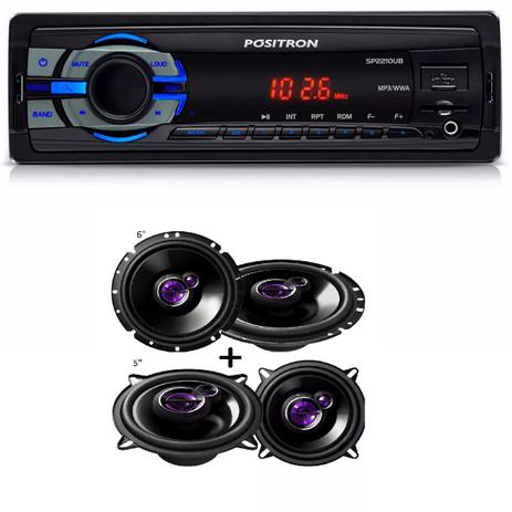 Mp3 Player Positron Sp2210 Usb Sd com Alto Falante Pioneer Kit 5 Ts1360 + 6 Ts1760 200w - Positron / pioneer Menor preço em Mp3 Player Positron Sp2210 Usb Sd com Alto Falante Pioneer Kit 5 Ts1360 + 6 Ts1760 200w - Positron / pioneer