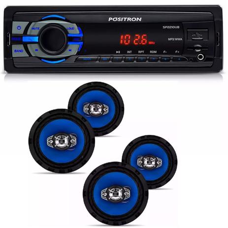 Mp3 Player Positron Sp2210 Usb Sd com Kit 4 Alto Falantes Orion 6 Pol 220w Rms - Positron / orion Menor preço em Mp3 Player Positron Sp2210 Usb Sd com Kit 4 Alto Falantes Orion 6 Pol 220w Rms - Positron / orion