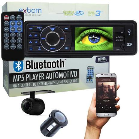 Mp5 Player Automotivo 1 Din Tela 3 Exbom MPCC-D30A Som Mp3 Fm Usb Sd Bluetooth Câmera de Ré Menor preço em Mp5 Player Automotivo 1 Din Tela 3 Exbom MPCC-D30A Som Mp3 Fm Usb Sd Bluetooth Câmera de Ré